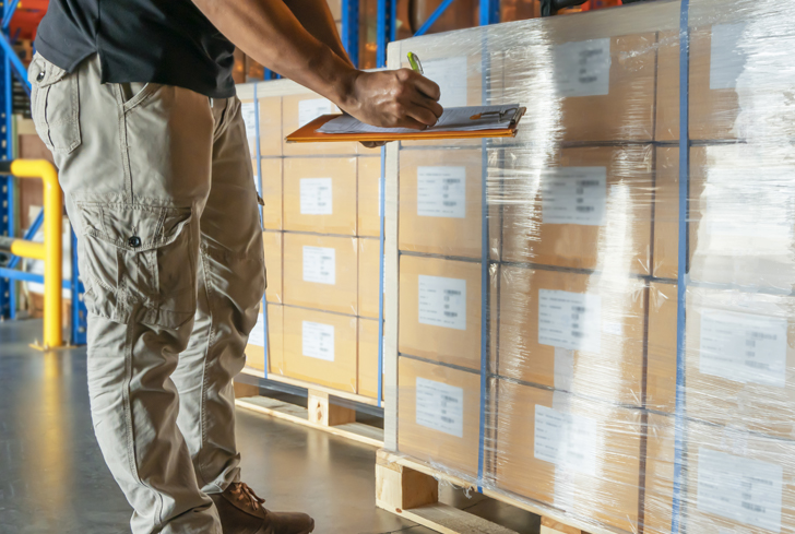 Shipping/Receiving Foundry operator checking Inventory to ensure the accuracy of product availability for our customers 