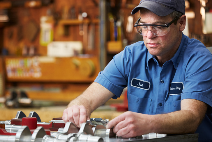 Kohler Foundry Pattern Builders inspecting tooling to ensure it meets all dimensions