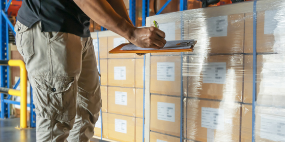 Shipping/Receiving Foundry operator checking Inventory to ensure the accuracy of product availability for our customers 